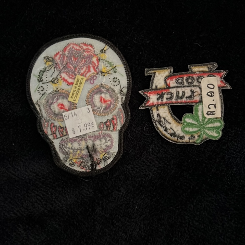 3 for 10. 🍭Candy Skull and Good Luck patches sew on - Picture 2 of 4